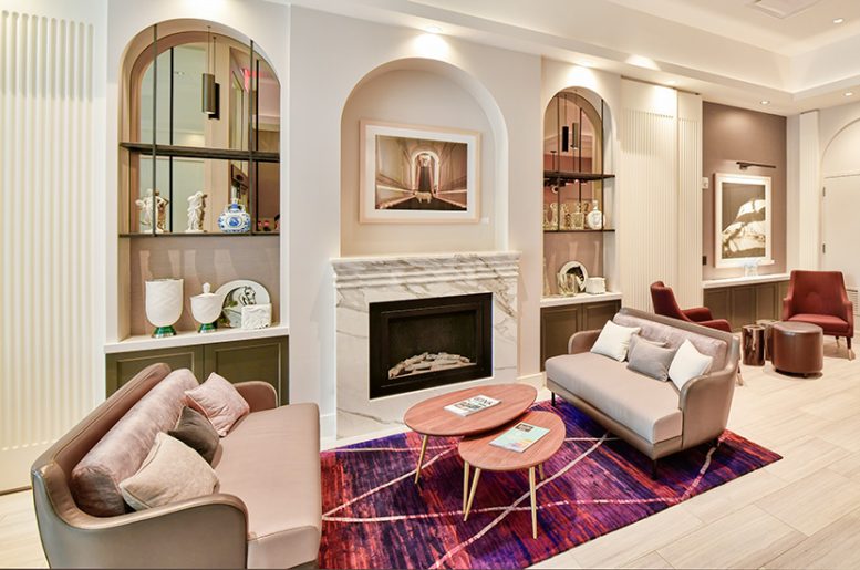 Lobby Area at the Pestana NY East Hotel - Gene Kaufman Architect