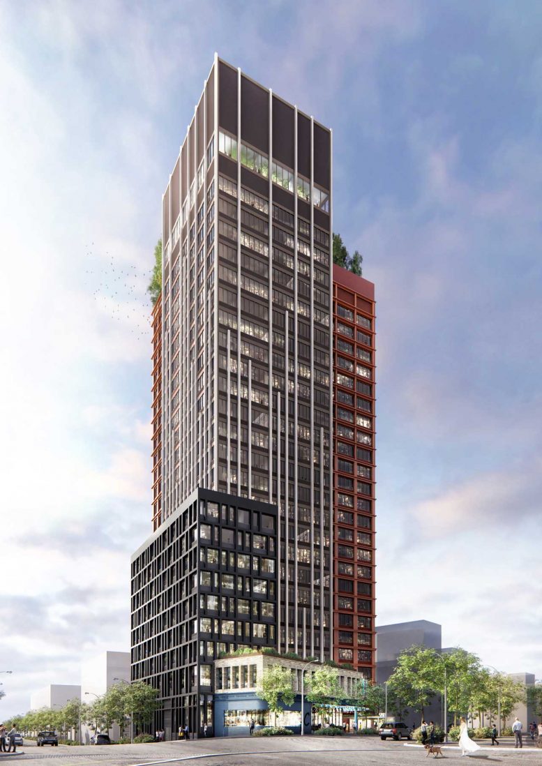 Rendering of Journal Square Urby - Ironstate Development / HLW Architects
