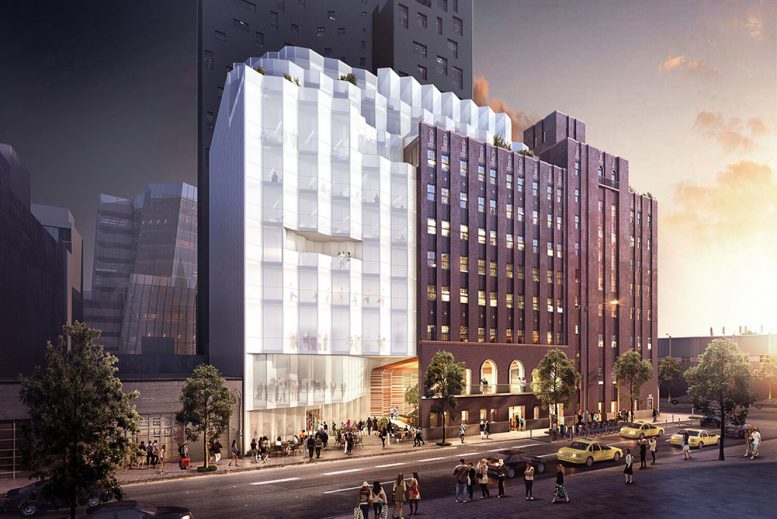 Rendering of The Women's Building as proposed by finalists Spacesmith; Davis Brody Bond ; ARExA