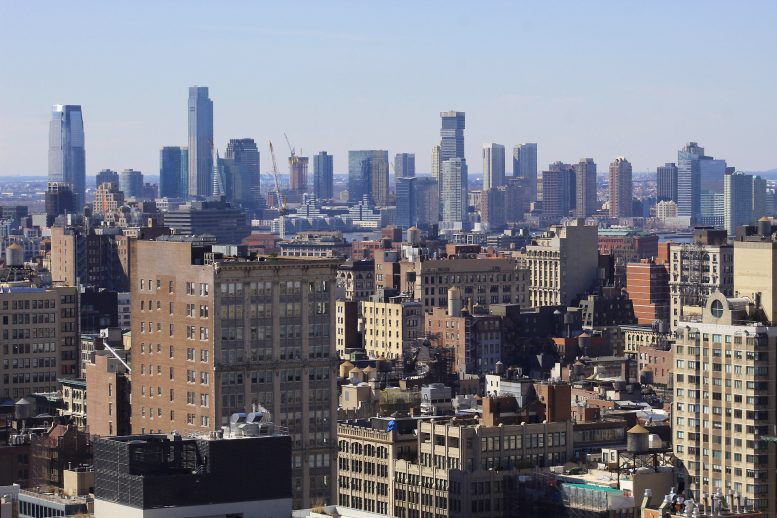 Jersey City in the background, photo by Michael Young