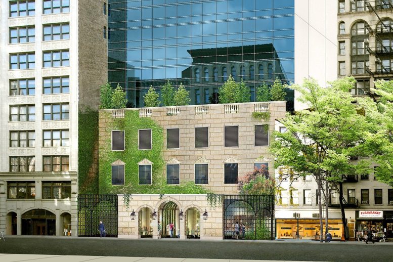 Rendering of the Renaissance New York Chelsea Hotel's ground floor entryway