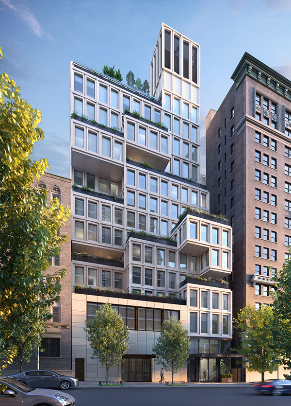 Rendering of 212 West 93rd Street - ODA