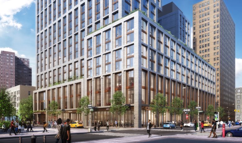 Rendering of Broome Street Development. Courtesy of Gotham Organization