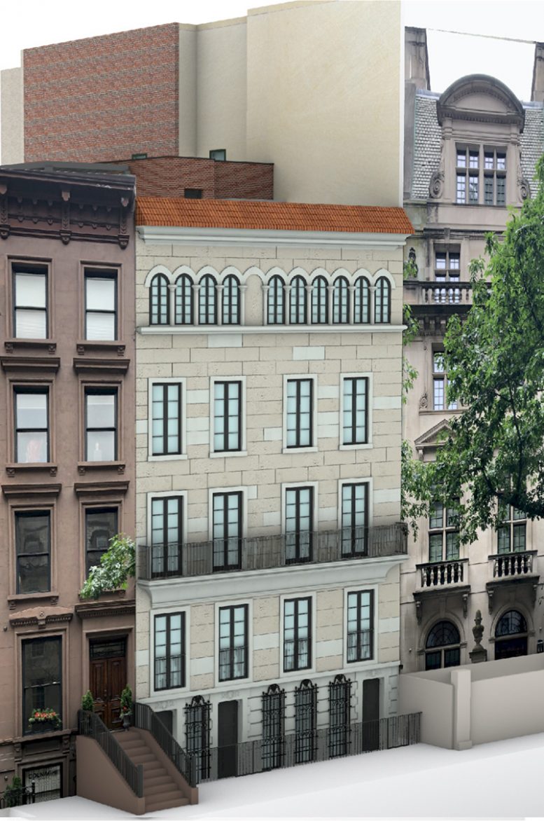 Rendering of 34 East 70th Street - J.L. Ramirez Architect