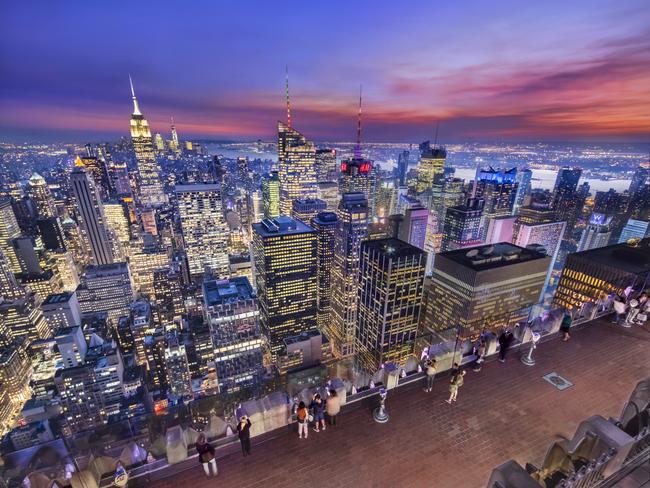Image of the observation deck at Top of the Rock - courtesy of Rockefeller Center