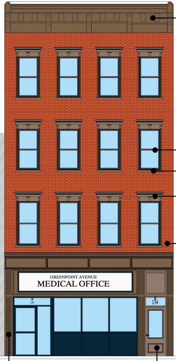 Proposed renovations at 134 Greenpoint Avenue - Atelier Adam Jakubowski
