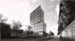 Preliminary rendering of proposed structure at 42-11 9th Street - RXR Realty