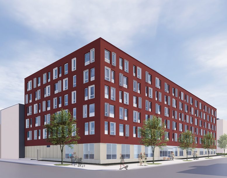 Rendering of Bishop Valero Residence at 23-11 31st Road - Dattner Architects