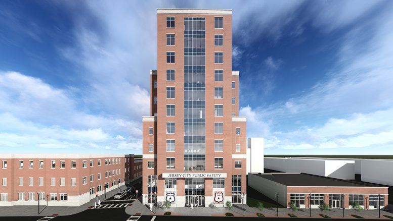 Rendering of Jersey City's new Public Safety Headquarters
