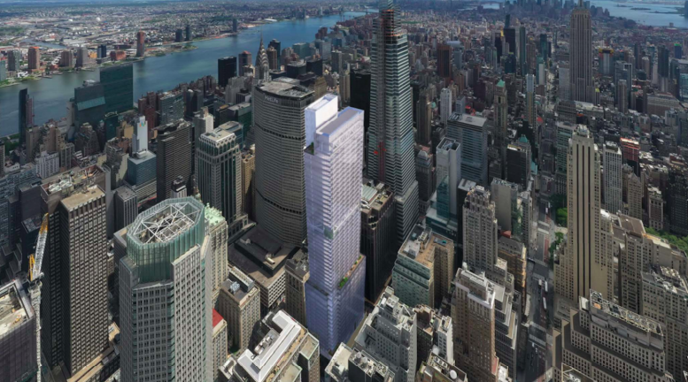 343 Madison Avenue rendering in scoping presentation. Rendering by Kohn Pedersen Fox