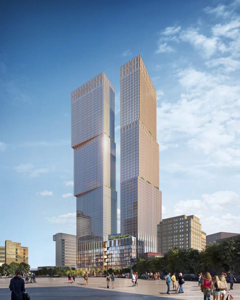 Rendering of One Journal Square - Woods Bagot