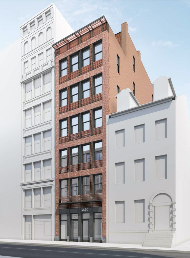 Updated rendering of 27 East 4th Street - BKSK Architects