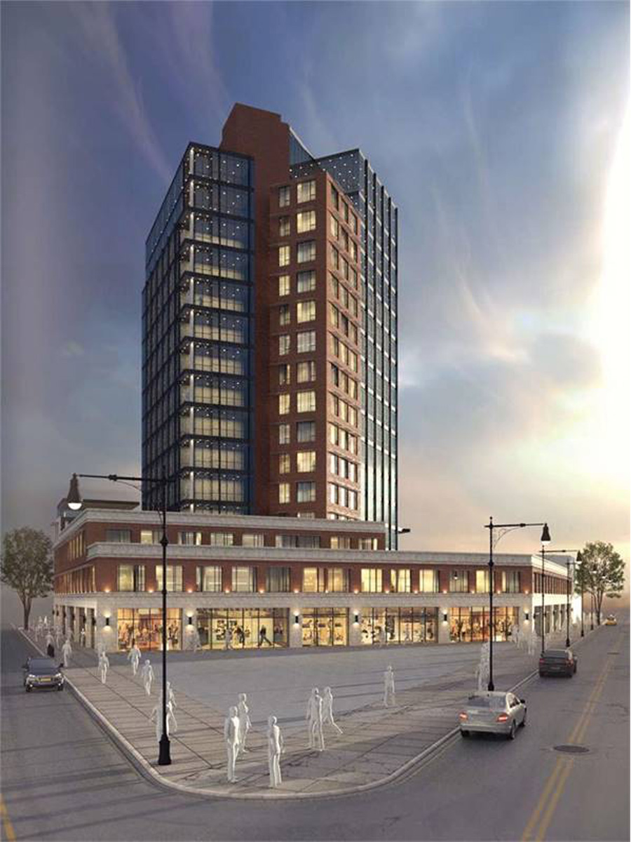 Rendering of Myrtle Point at 3-50 St. Nicholas Avenue - Courtesy of AB Capstone