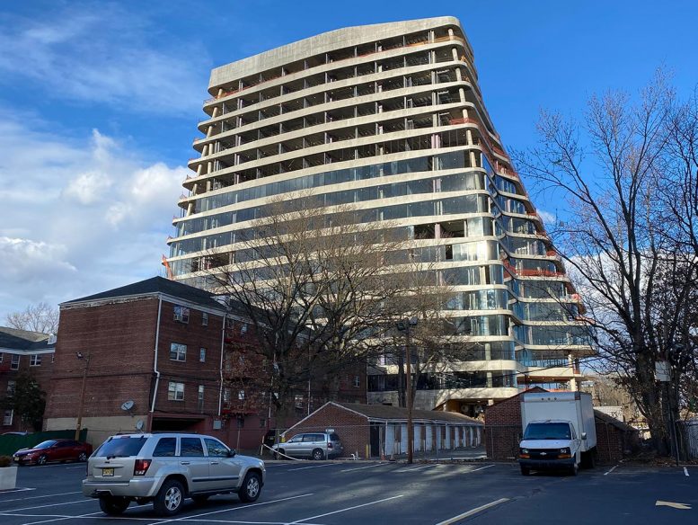 View of construction at Lotus 315 (260 South Harrison Street) - INOA Architecture