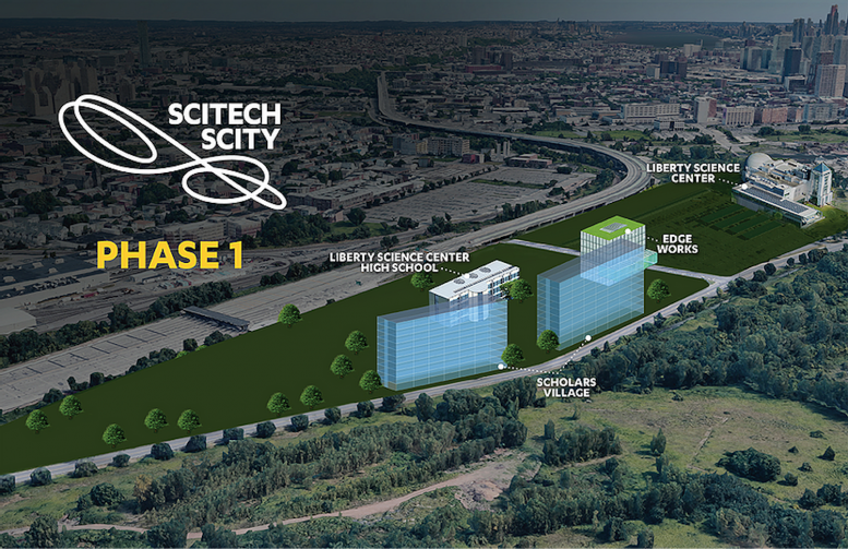 Phase One of SciTech Scity in Jersey City. All images courtesy of SciTech Scity.