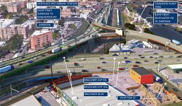 Aerial view (looking North) of the Hunts Point Access Improvement Project - NYS Department of Transportation