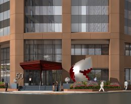 Rendering of Fragments of Something Bigger at 50 Main Street - Georgi Minchev; Ginsburg Development Companies (GDC)