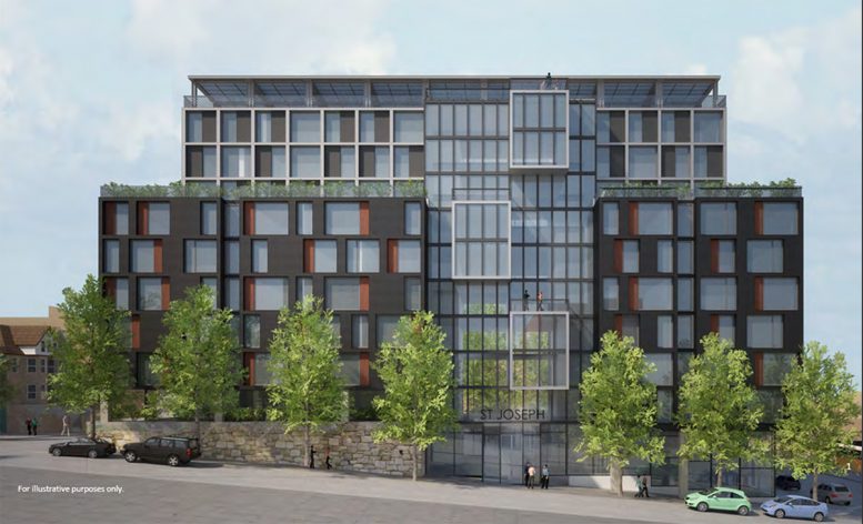 Rendering of St. Joseph Apartments at 1949 Bathgate Avenue - Magnusson Architecture and Planning