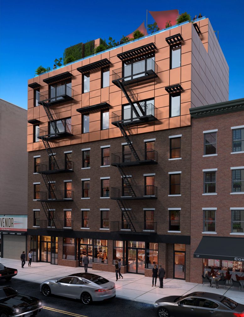 Rendering of 21-23 Avenue B - Gambino + LaPorta Architecture