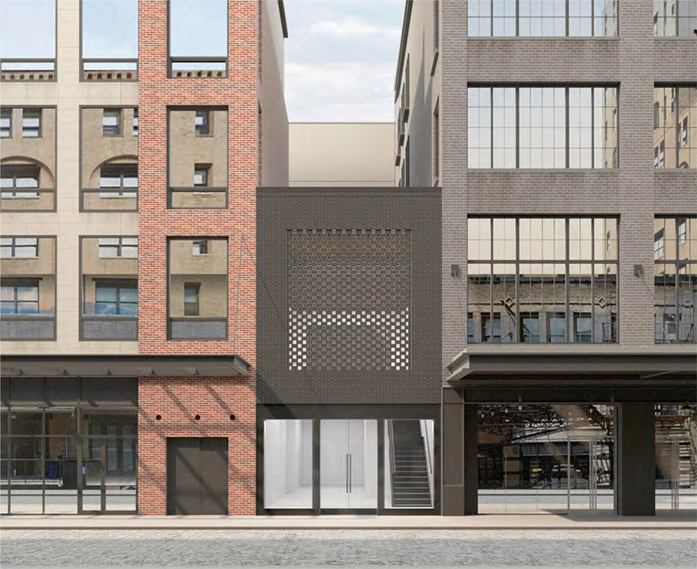 Rendering of proposed alteration at 406 West 13th Street - Format Architecture Office