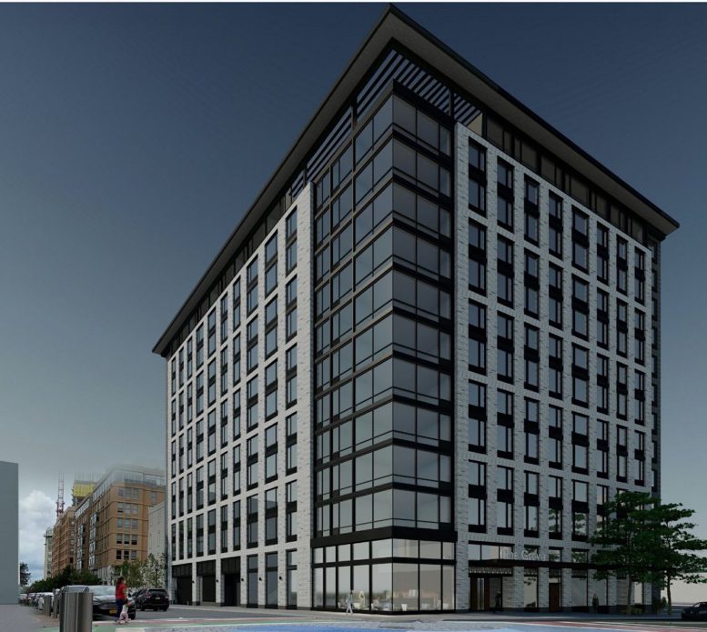 Rendering of One Grove Development in Jersey City. Courtesy of Marchetto Higgins Stieve