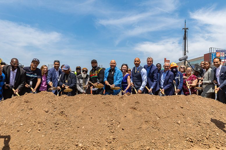 Ground breaking ceremony at Bronx Point - Photo courtesy of Sylvester Zawadzki