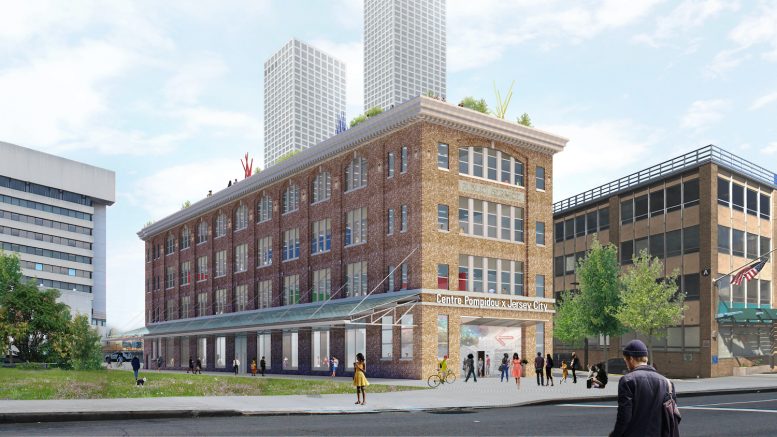 Conceptual Rendering of the Centre Pompidou × Jersey City Museum