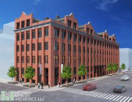 Rendering of 28-46 Roebling Street - Michael Muroff Architects