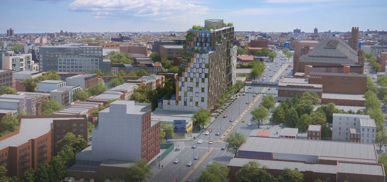 Updated rendering of 1045 Atlantic Avenue - TOTEM; dencityworks