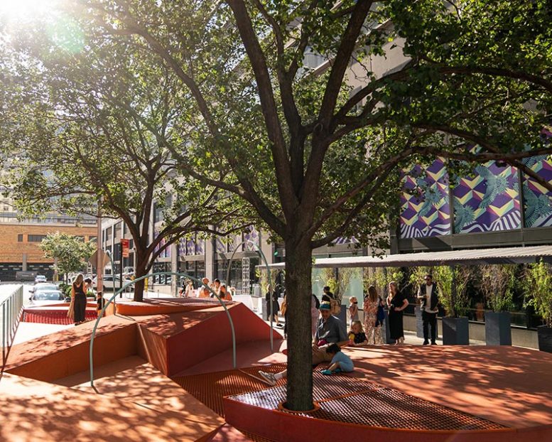 View of Restorative Ground - Courtesy of Hudson Square Properties