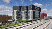Rendering of proposed residential building at 80-52 47th Avenue - Stephen B. Jacobs Group