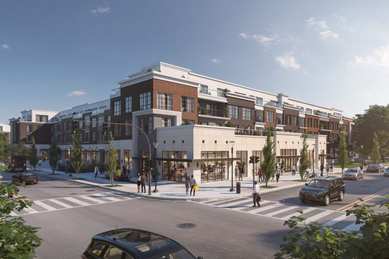 Exterior rendering of Vermella at Gardwood Station - Russo Development