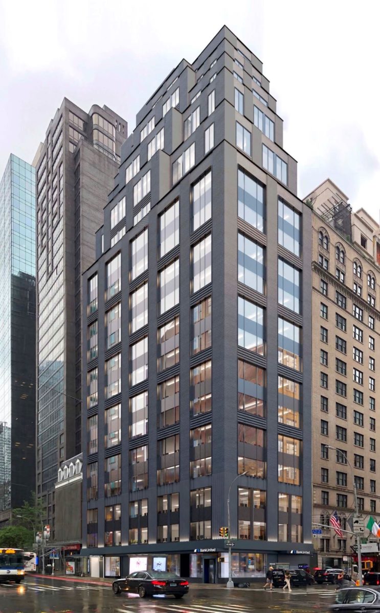 Exterior rendering of LX57 at 695 Lexington Avenue - Gensler; ABS Partners