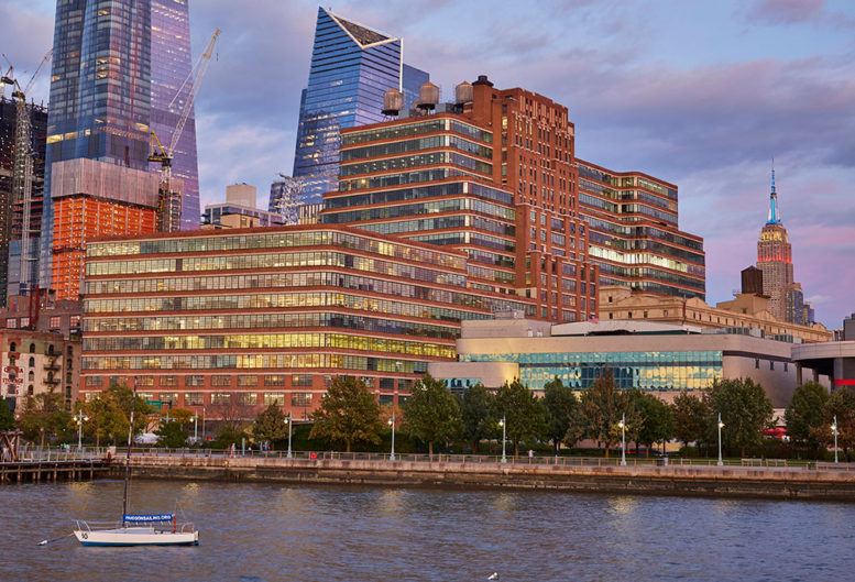 Evening view of the Starrett-Lehigh Building - RXR Realty