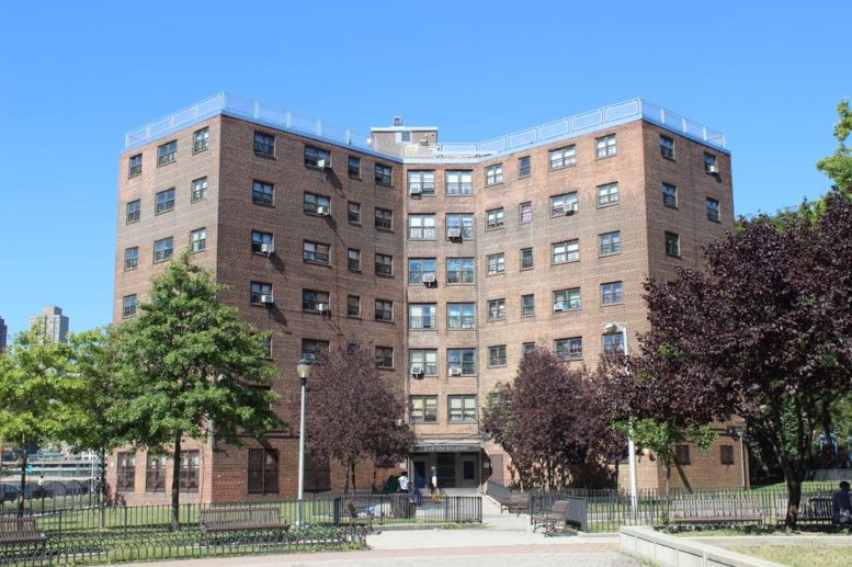 View of one building within Astoria Houses - Courtesy of Ellana Construction Consultants who provided cost estimating services for major capital improvements