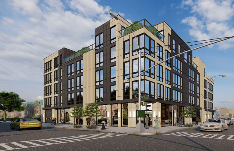 Rendering of 215-16 Northern Blvd - Caliendo Architects; West Egg Development