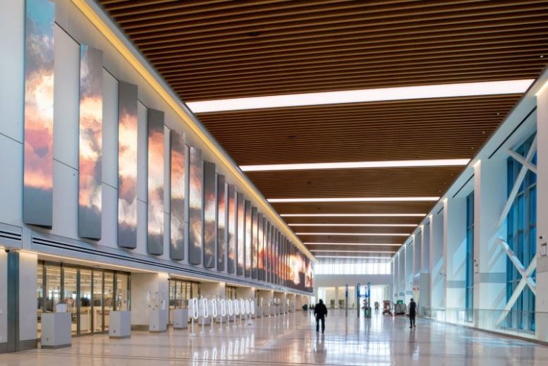 View inside the new LaGuardia Airport Terminal C