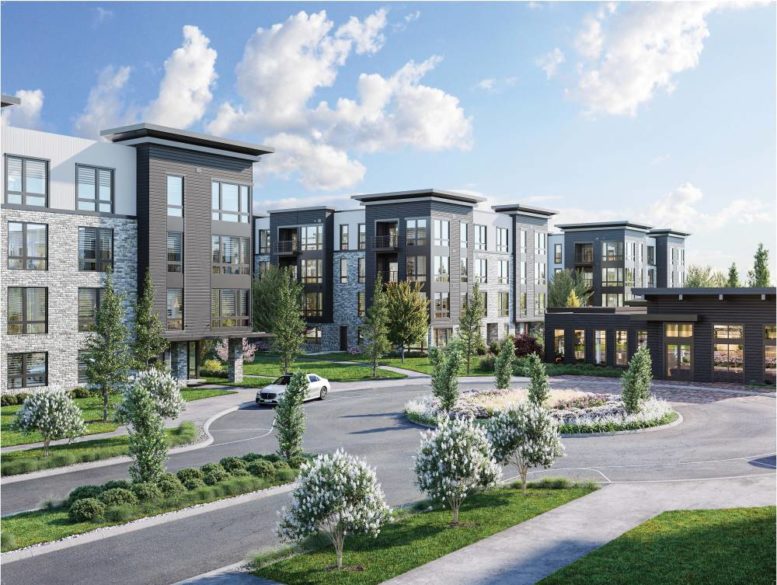 Exterior rendering of 72 Eagle Rock Avenue - Courtesy of Kushner; Minno & Wasko Architects and Planners