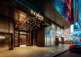 Main entrance for Tempo by Hilton in Times Square - Courtesy of L&L Holdings