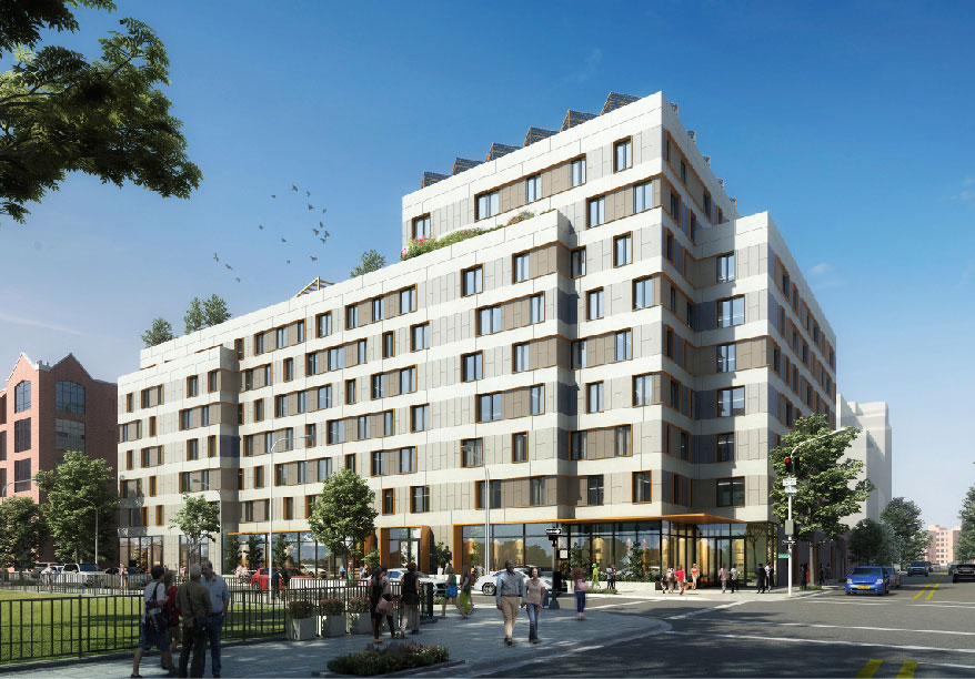 Rendering of 88 Throop Avenue - Courtesy of Marvel Architects