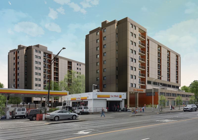 Rendering of Whitney Young Manor at 354 and 358 Nepperhan Avenue