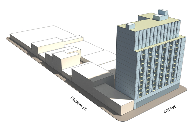 Preliminary rendering of 164 4th Avenue