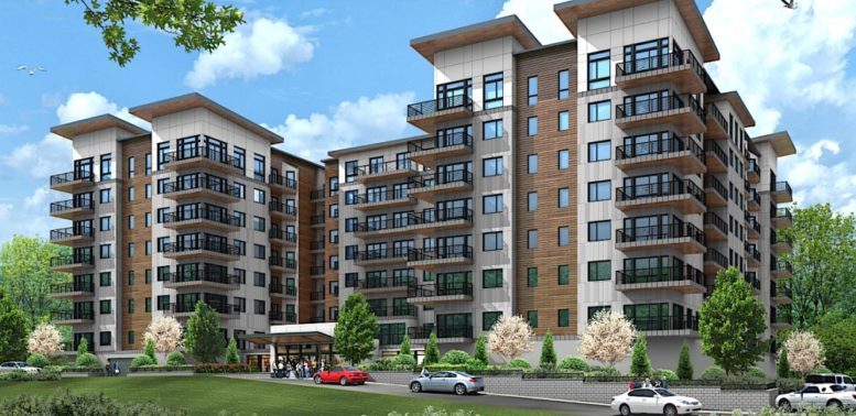 Daytime rendering of Ludlow Point at 150 Downing Street in Yonkers - Ginsburg Development Companies