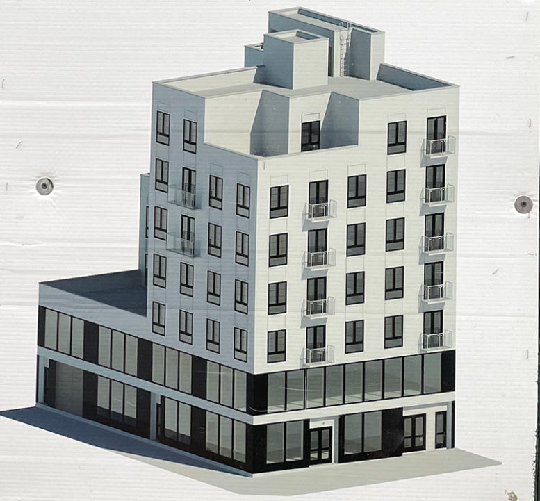 Preliminary rendering of 1591 Broadway in Bushwick, Brooklyn