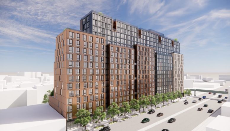 Rendering illustrates 1057 Atlantic Avenue - Courtesy of Dencityworks