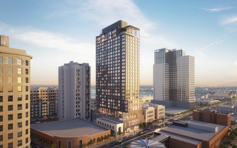 Aerial rendering of 247 North Avenue - Courtesy of LCOR