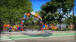 Daytime view of the new Marsha P. Johnson State Park gateway