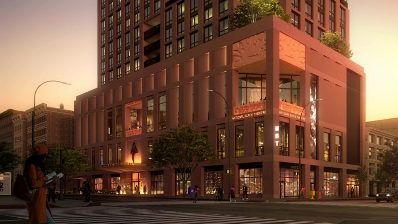 Rendering of the National Black Theatre and Ray Harlem