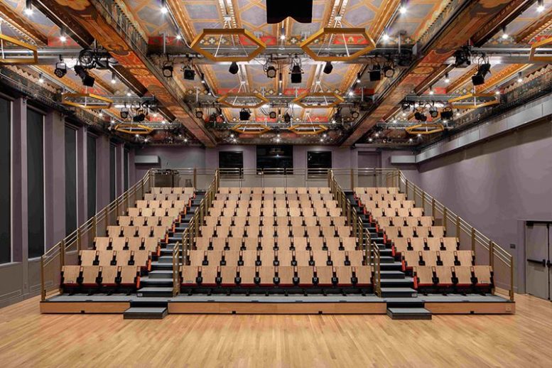 New stadium seating inside 92NY's Buttenweiser Hall