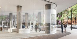 Daytime rendering of the 767 Third Avenue lobby